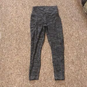 A pair of running leggings